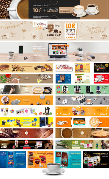 Bannières web coffee-webstore